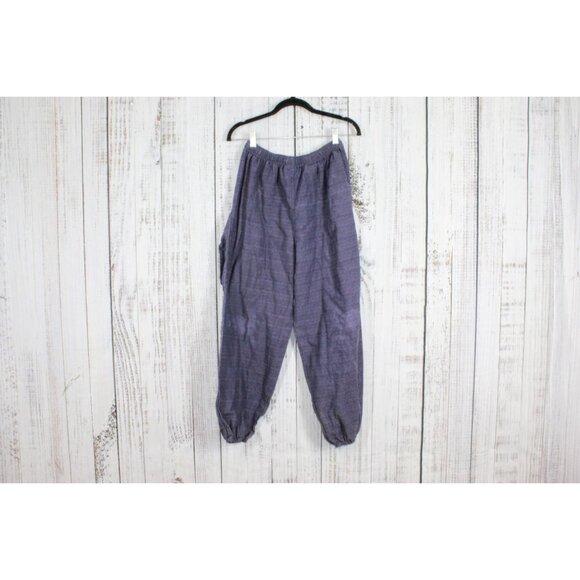 Thaluta Blue Harem Loose Yoga Travel Lounge Boho Pants Size Medium - Picture 8 of 12